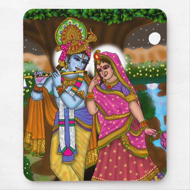 Radha Krishna Mouse Pad (Front)