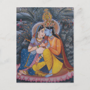 Radha Krishna Postcard