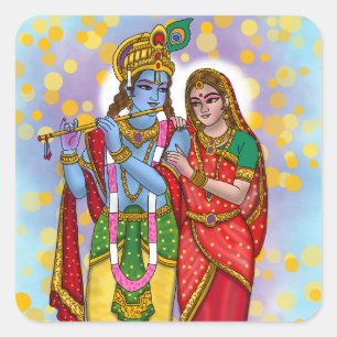 Radha Krishna Sticker