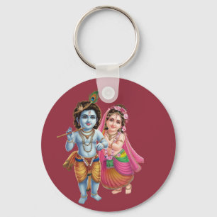 Radha Krishna: The Symbol of Eternal Bond Key Ring