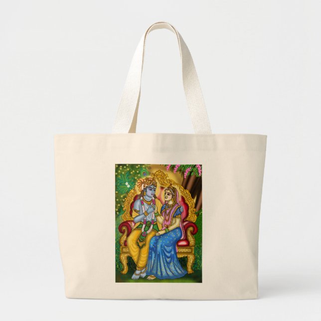 Radha Krishna Tote Bag (Front)