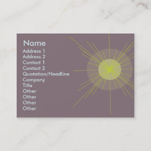 Radial - Chubby Business Card