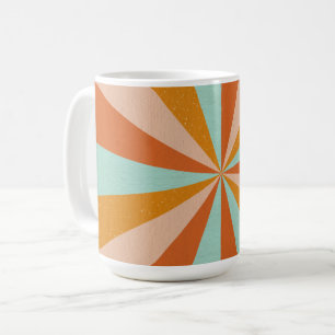 Radial Design Mug – Retro Burst Coffee Cup