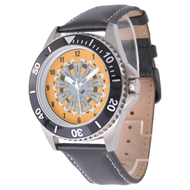 Radial Engine Watch 9 Cylinder (Angled)