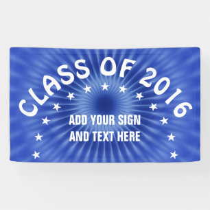 Radial Rays flower - royal blue + your ideas Banner