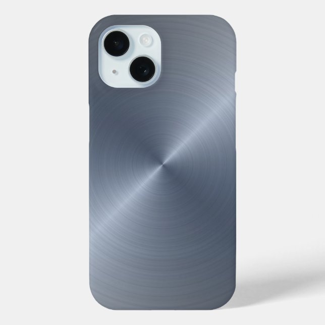 Radial Silver Metallic | Custom Case-Mate iPhone Case (Back)