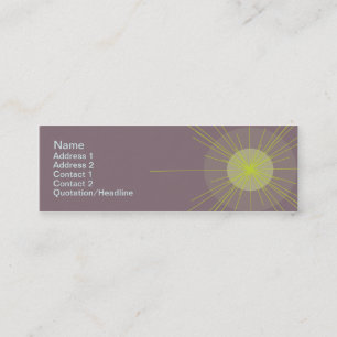 Radial - Skinny Mini Business Card