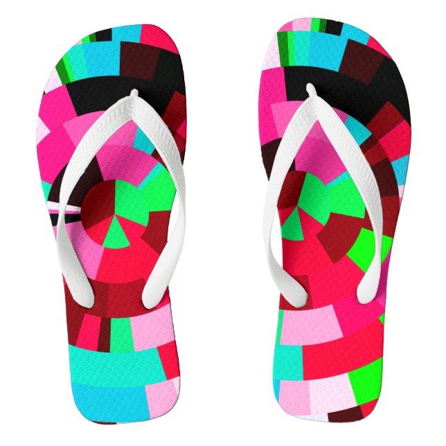 Radial tiles thongs (Footbed)