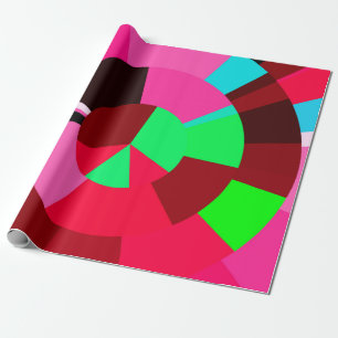 Radial tiles wrapping paper