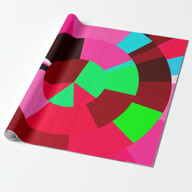 Radial tiles wrapping paper (Unrolled)