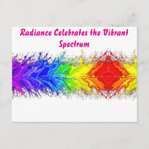 “Radiance” – An Abstract Pride Pattern Postcard