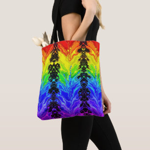 “Radiance” – An Abstract Pride Pattern Tote Bag