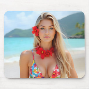 Radiance by the Sea: Helena's Island Moment Mouse Pad