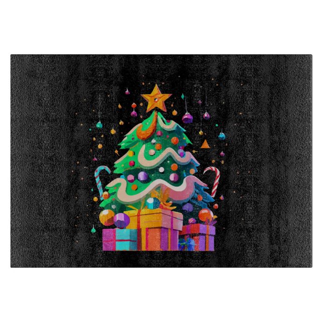 Radiance Christmas Tree Magic Cutting Board (Front)