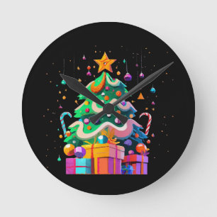 Radiance Christmas Tree Magic Round Clock