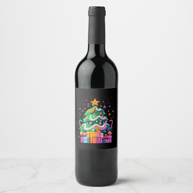 Radiance Christmas Tree Magic Wine Label (Front)