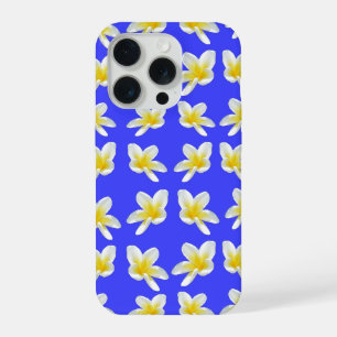 "Radiance on Blue: The Yellow Frangipani Story" iPhone 15 Pro Case