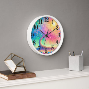 Radiant Abstract Tree Design Clock