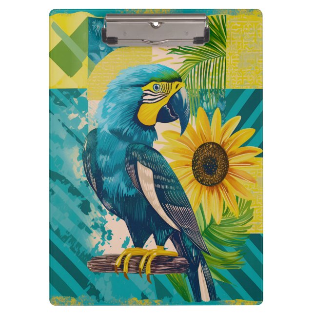 Radiant Ara in Sunshine Clipboard (Front)