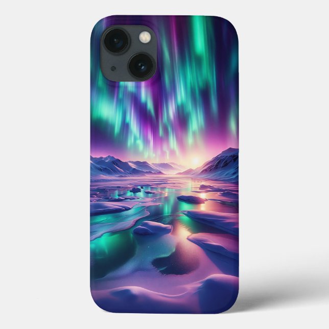 Radiant Aurora Borealis Phone Case - Vibrant North (Back)