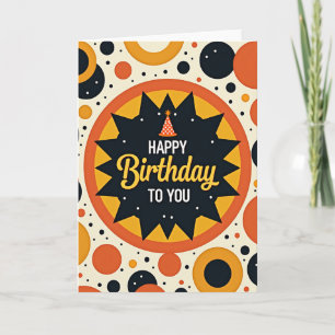 Radiant Birthday Starburst Card