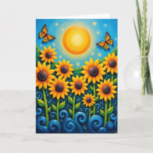 Radiant Birthday Winged Insect Card