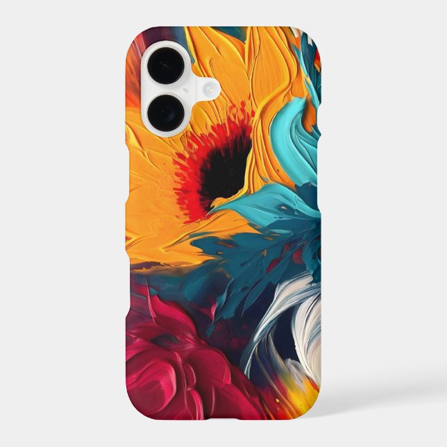 Radiant Bloom – Bold Abstract Floral Expression (Back)