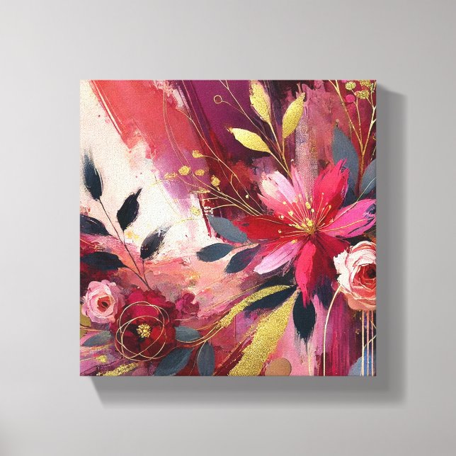 Radiant Bloom Canvas Print (Front)