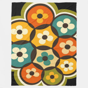 Radiant Bloom Cluster   Fleece Blanket