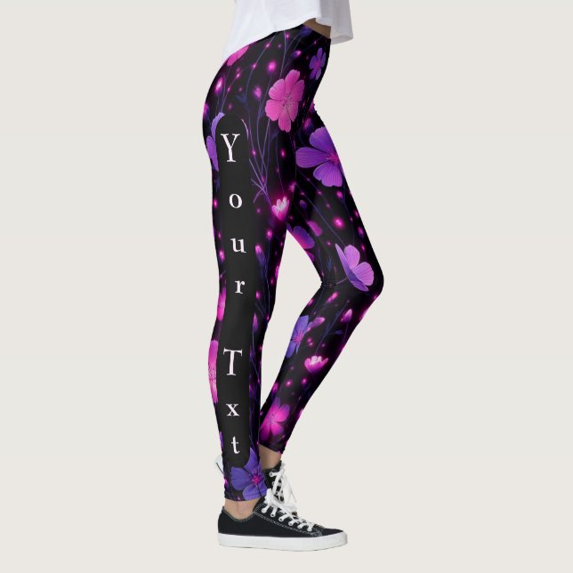 Radiant Bloom Custom Leggings (Right)