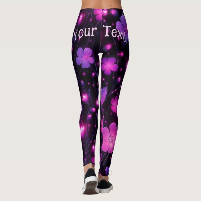 Radiant Bloom Custom Leggings (Back)