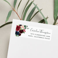 Radiant Bloom | Floral Return Address
