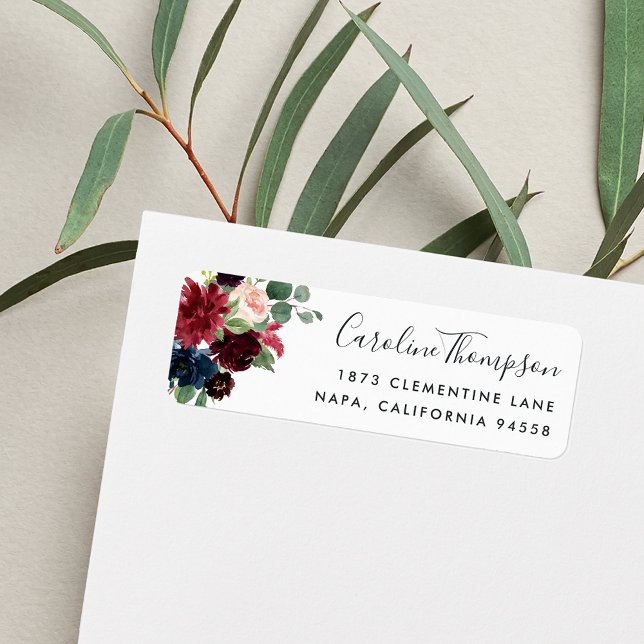 Radiant Bloom | Floral Return Address Label (Creator Uploaded)