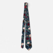 Radiant Bloom | Large Scale Floral Patterned Tie (Back)