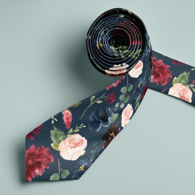 Radiant Bloom | Large Scale Floral Patterned Tie