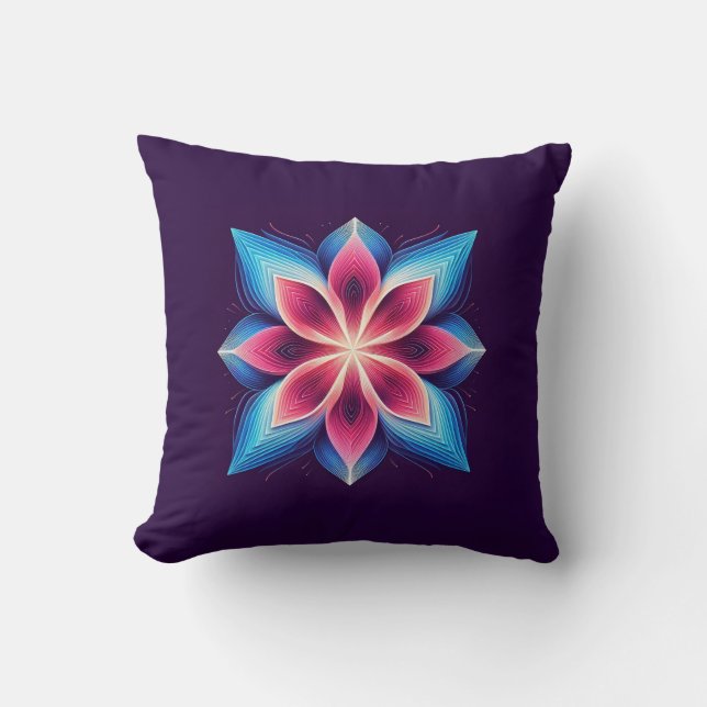 Radiant Bloom Mandala Cushion (Front)
