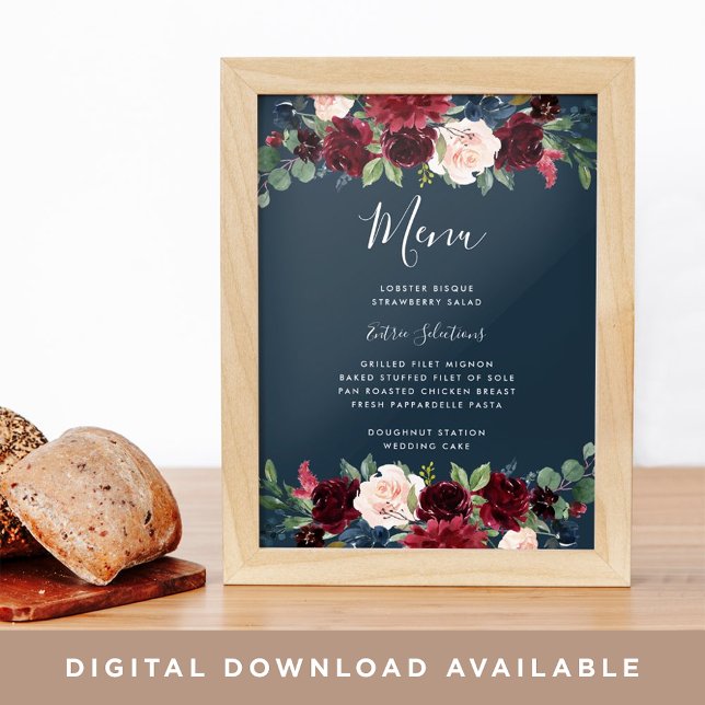 Radiant Bloom Menu Sign (Creator Uploaded)