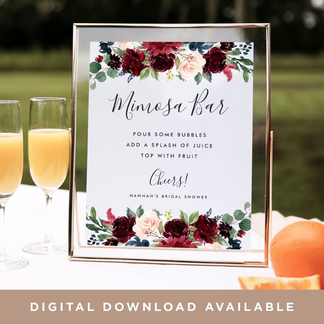 Radiant Bloom Mimosa Bar Sign (Creator Uploaded)