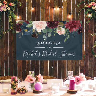 Radiant Bloom Shower Welcome Banner