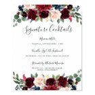 Radiant Bloom Signature Cocktail Menu Sign