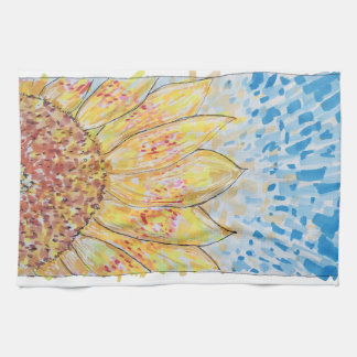 Radiant Bloom Sunflower Tea Towel