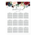 Radiant Bloom Wedding Seating Chart
