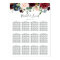 Radiant Bloom Wedding Seating Chart