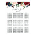 Radiant Bloom Wedding Seating Chart