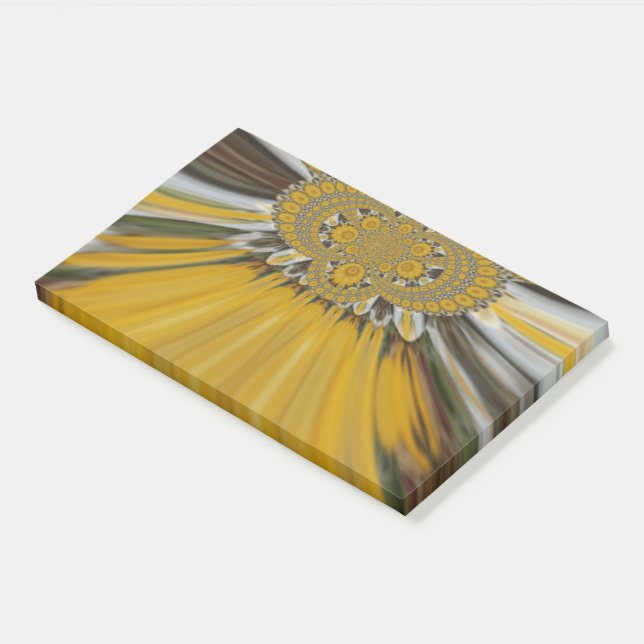 Radiant Blooms: Golden Sunflower: Eco Chic Design Post-it Notes (Angled)