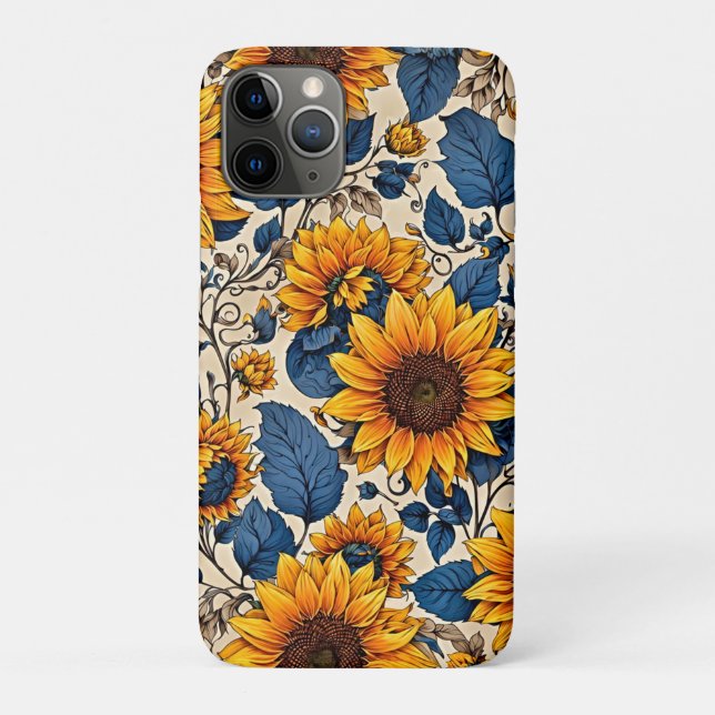 Radiant Blooms: Sunflowers Pattern Artwork Case-Mate iPhone Case (Back)