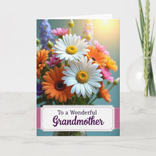 Radiant Blossoms Mothers Card