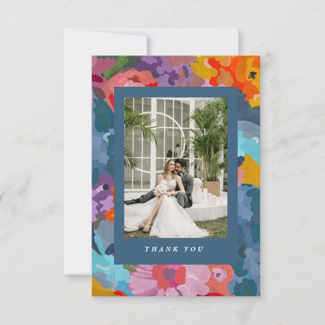 Radiant Blossoms  Thank You Card (Front)