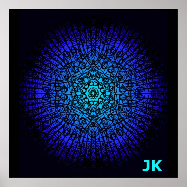 Radiant Blue Poster (Front)