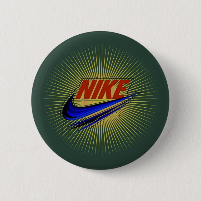 radiant burst 6 cm round badge (Front)